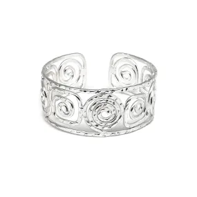 Silver Plated Adjustable Cuff Bracelet