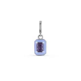 Silver Purple Blush Pendant