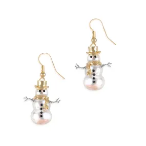 Snowman Drop Earrings