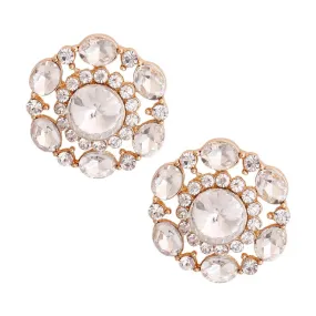 Sparkle Stud Earrings Gold Plated