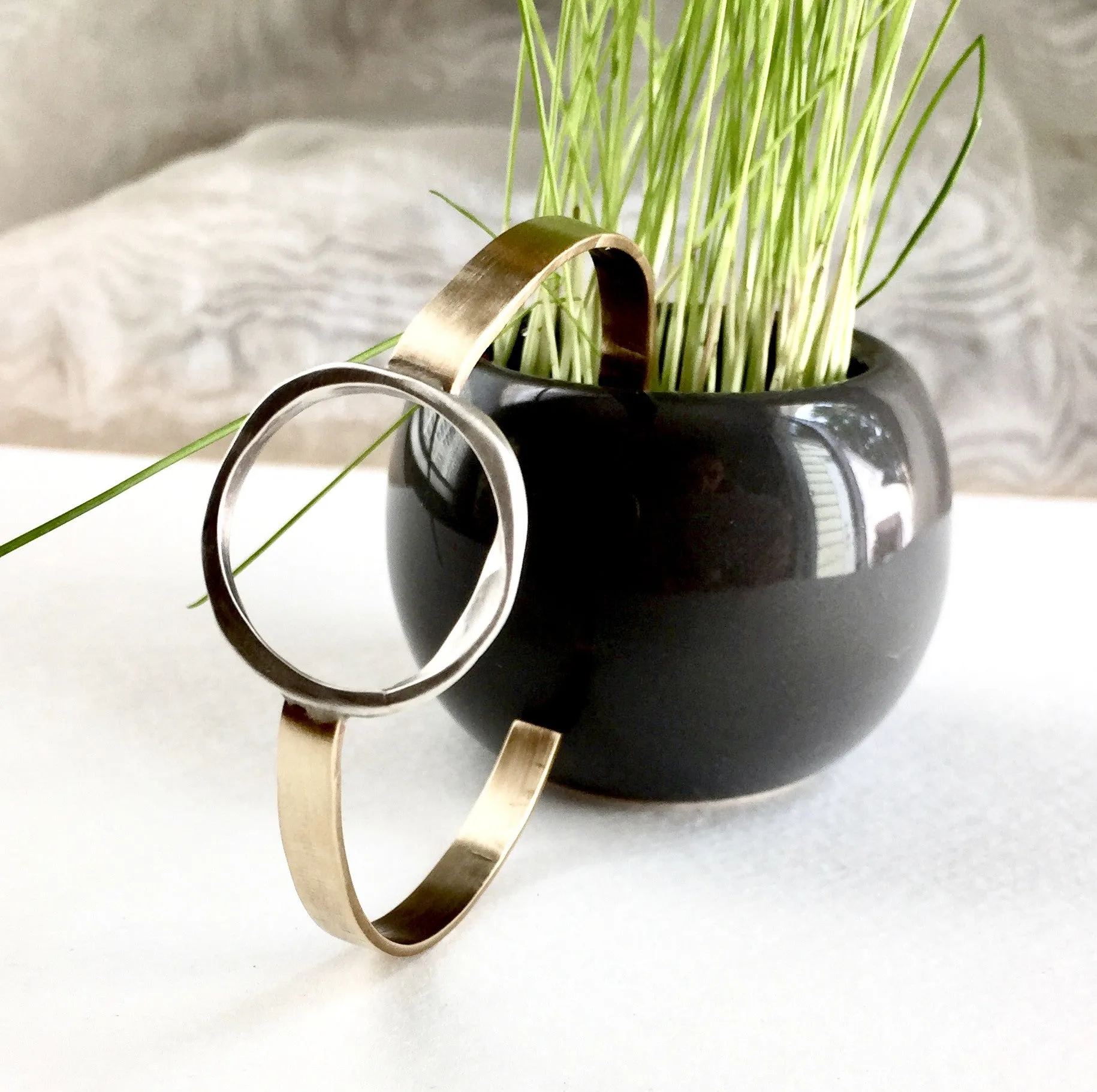 Susan - Open Circle Cuff Bracelet