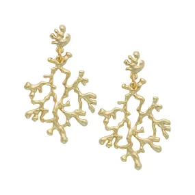 Susan Shaw Coral Branch Earrings