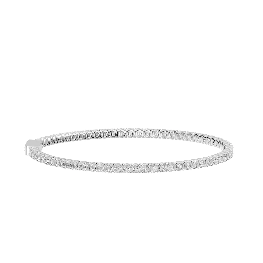 Tennis Bracelet with 3.00ct of Laboratory Grown Diamonds in Sterling Silver and Platinum