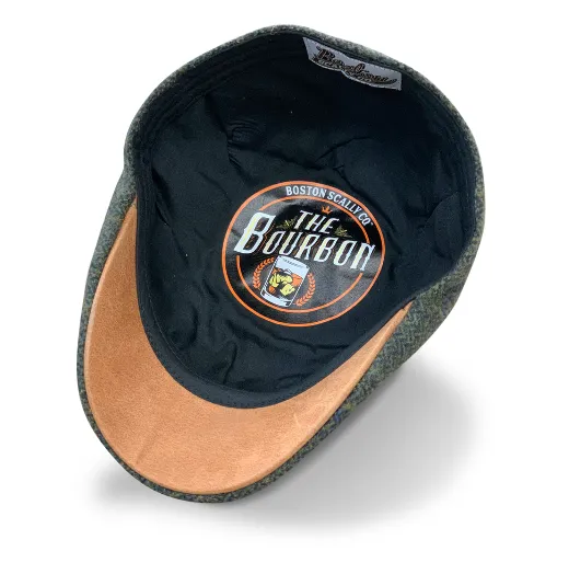 The Bourbon Boston Scally Cap - Cask & Barley Plaid