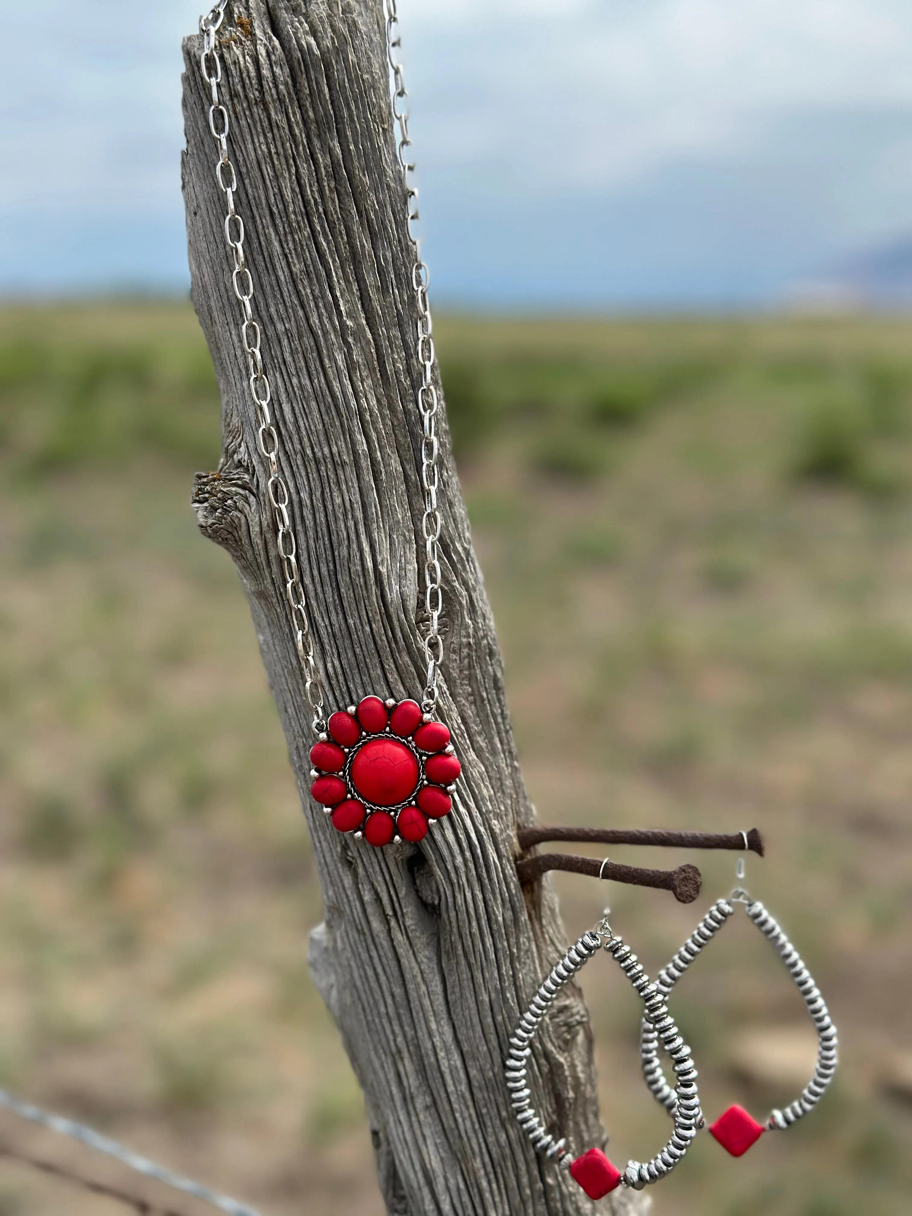 The Coral Diamond Drop Earring