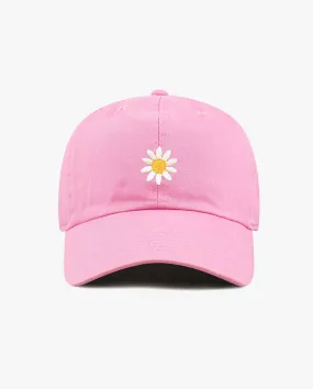 The Hat Depot - Embroidered Daisy Baseball Cap