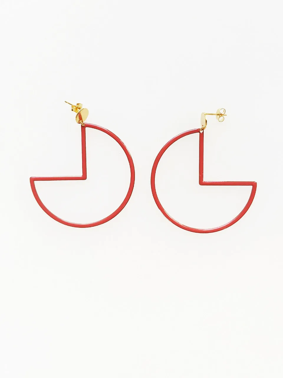 Tiptoe Earrings Coral