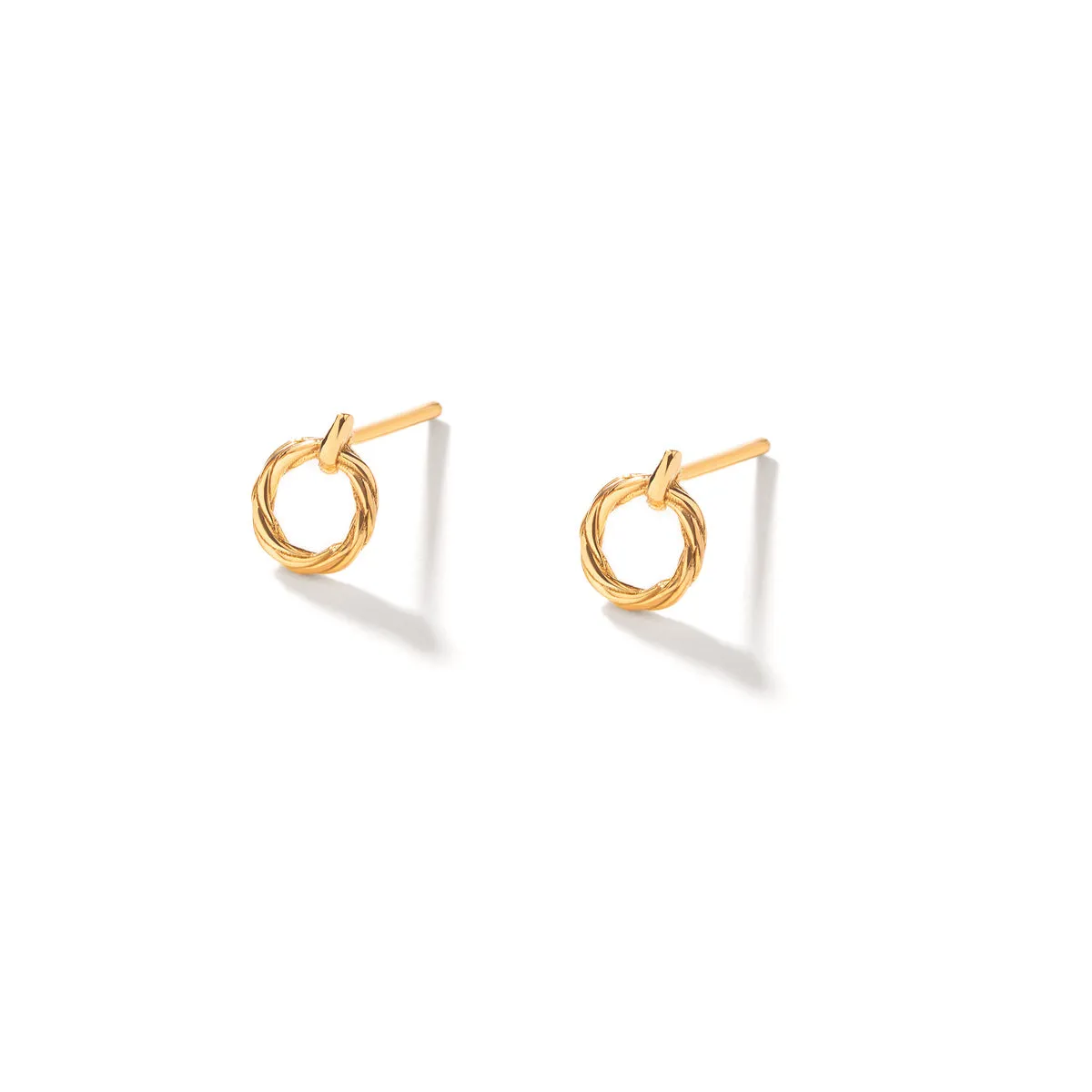 Twisted Halo Stud Earrings