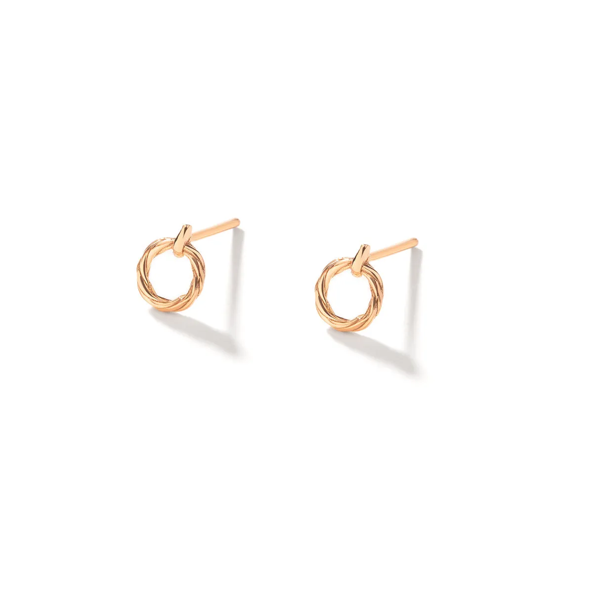 Twisted Halo Stud Earrings