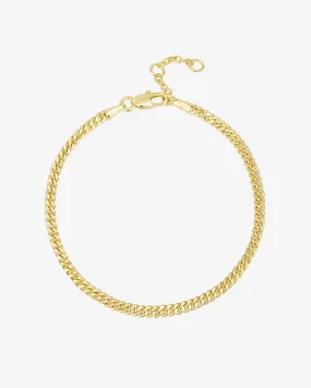 Vermeil Curb Chain Bracelet