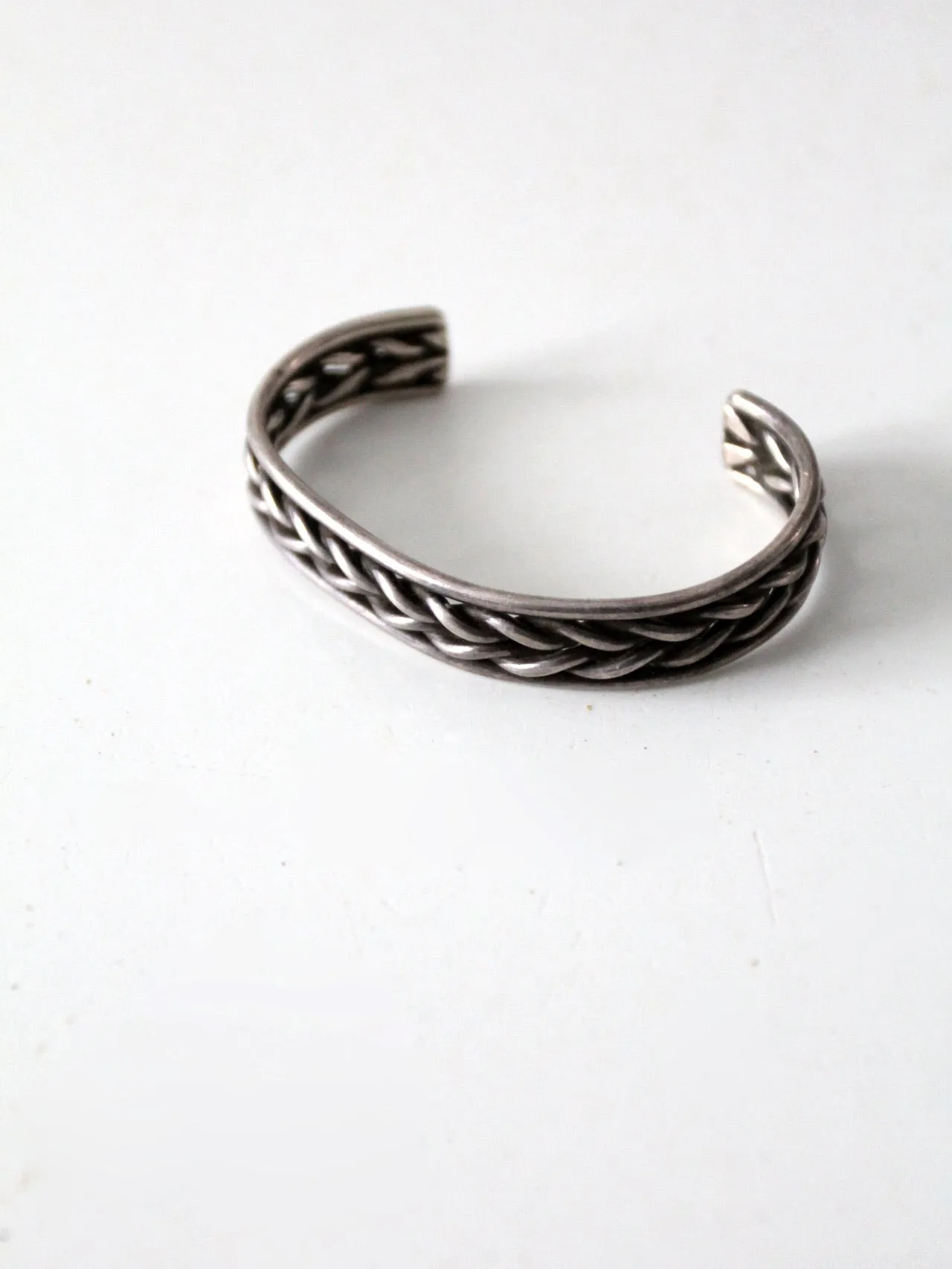 vintage braided metal cuff