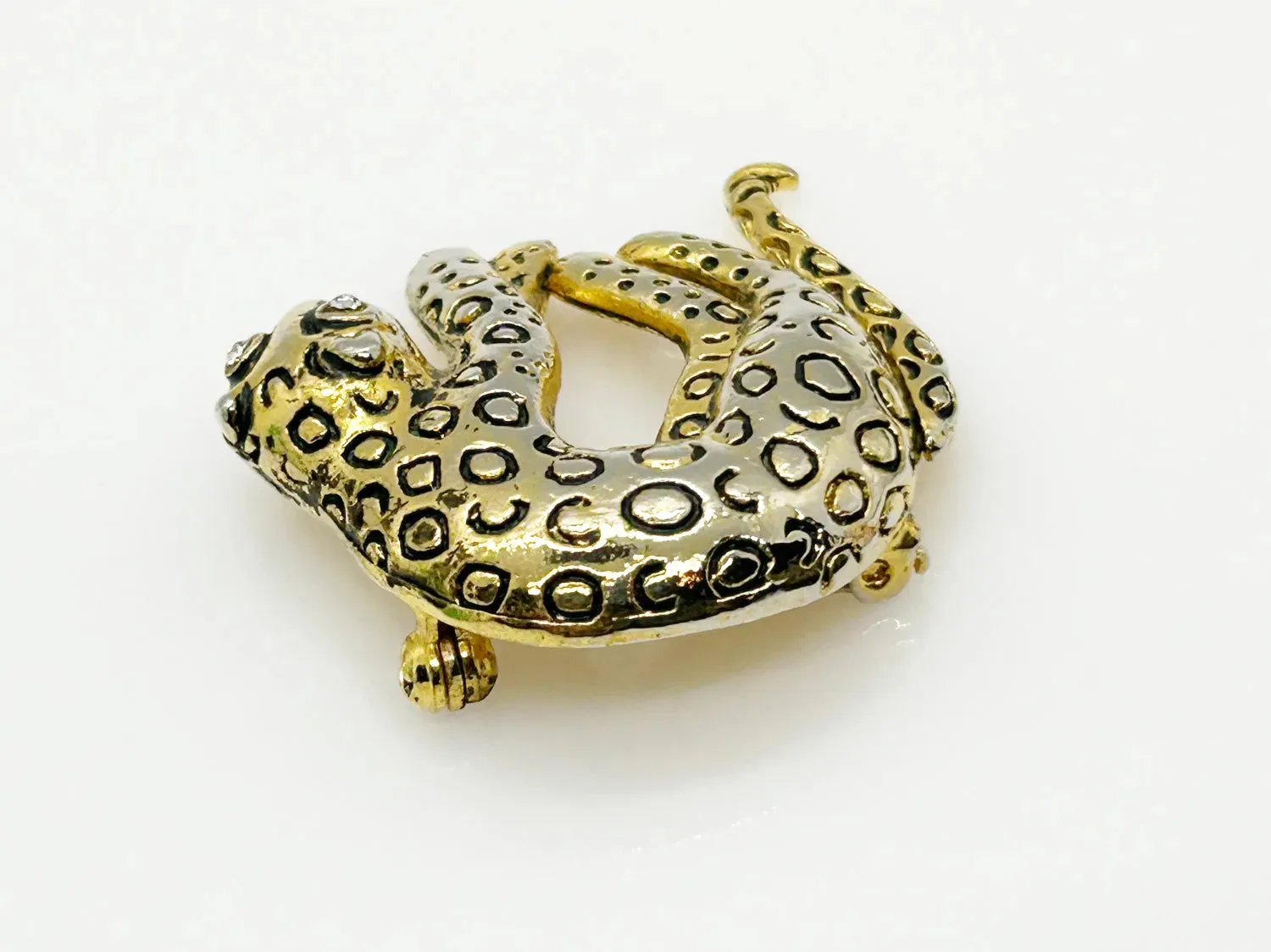 Vintage Panther Brooch with Articulated Tail