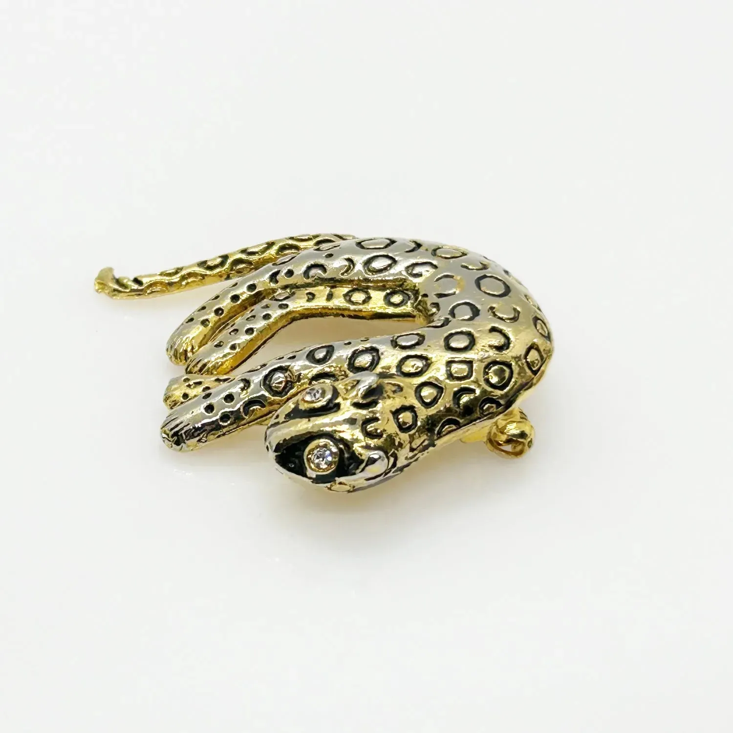 Vintage Panther Brooch with Articulated Tail