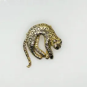 Vintage Panther Brooch with Articulated Tail