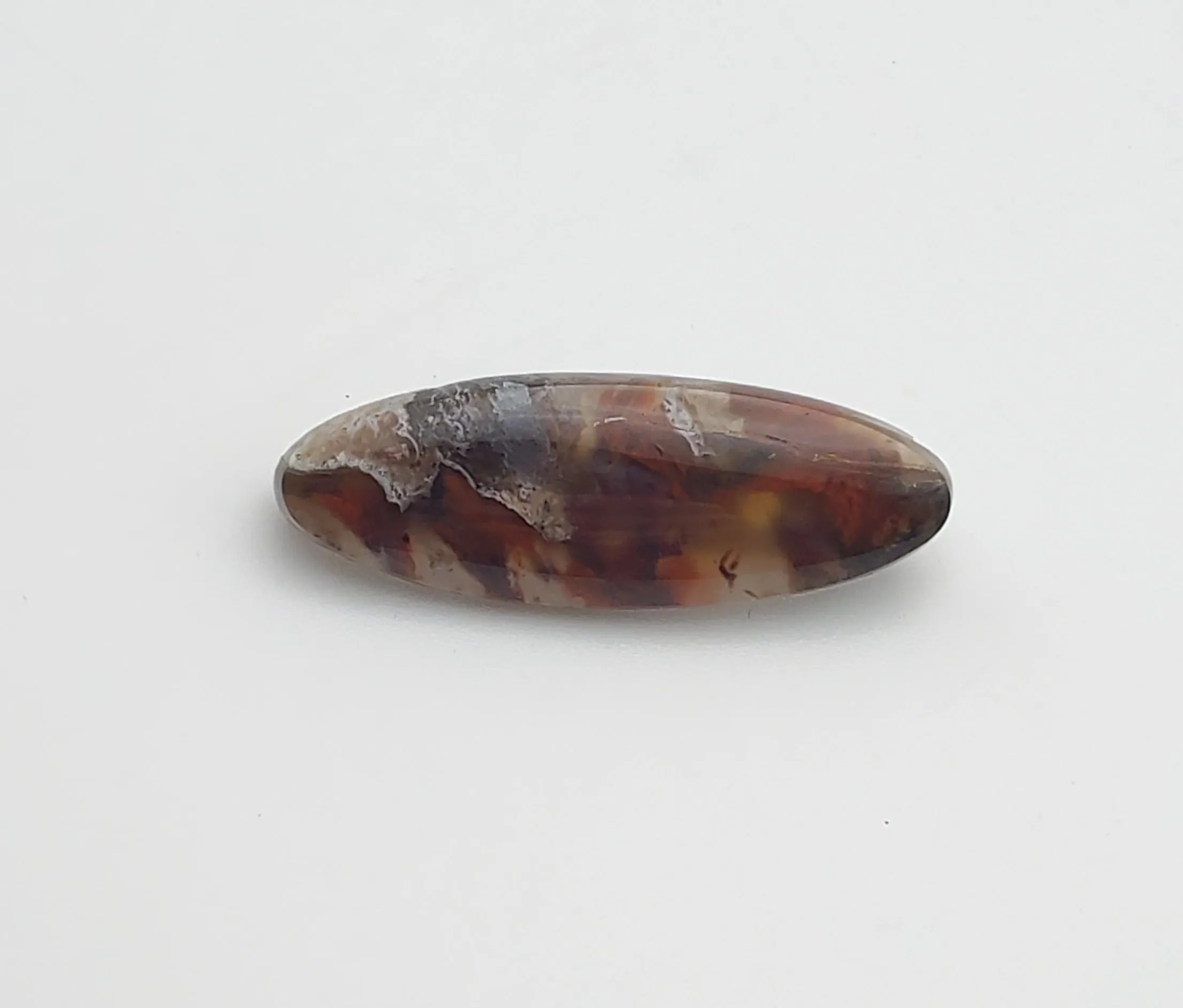 Vintage Polished Agate Brooch