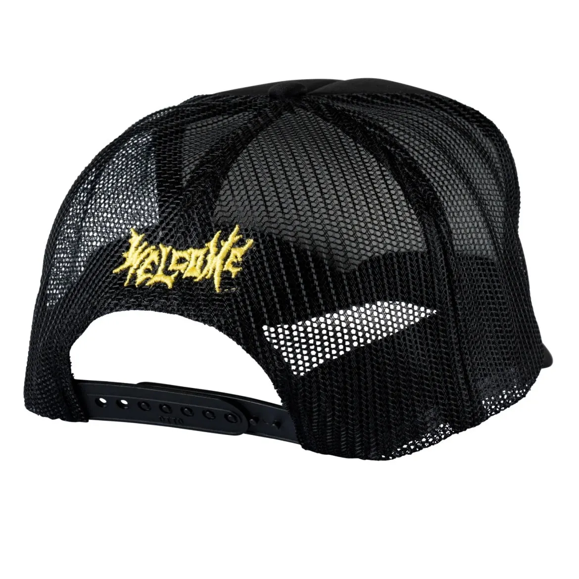 WELCOME x BEETLEJUICE - THREE TIMES TRUCKER HAT BLSCK