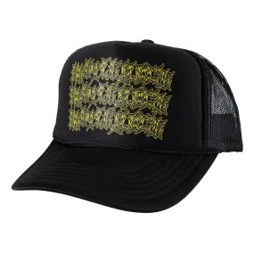 WELCOME x BEETLEJUICE - THREE TIMES TRUCKER HAT BLSCK