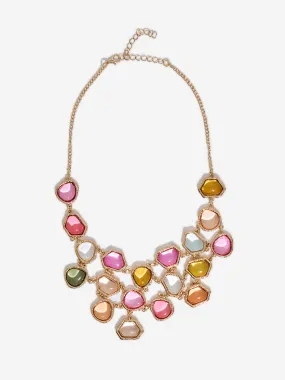 Westside Accessories Multicoloured Gemstone Embellished Necklace