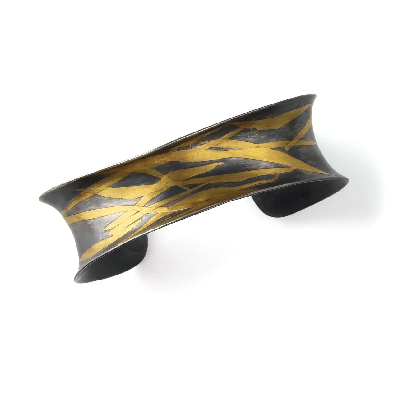 Wide Cuff Bracelet-Reeds